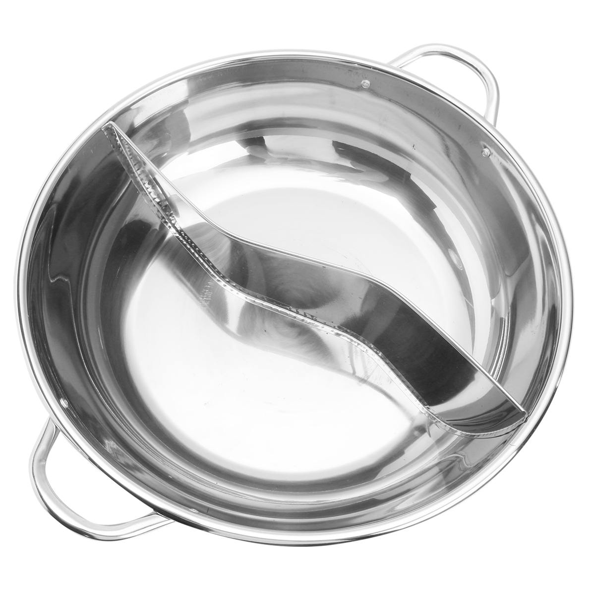 28cm Hot Pot Twin Divided Stainless Steel 