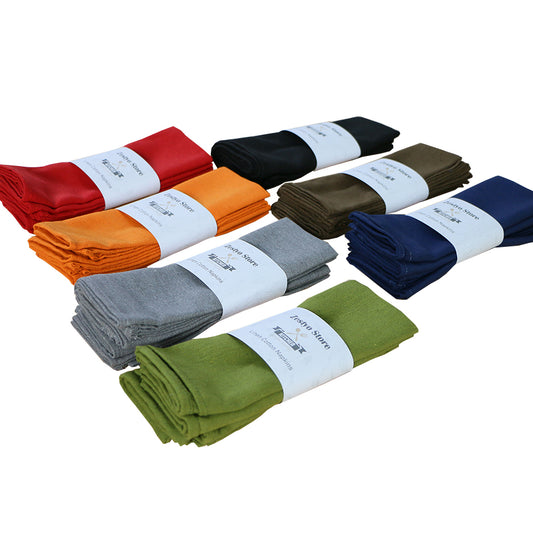 Cotton Square Napkins Set (12 Pcs)