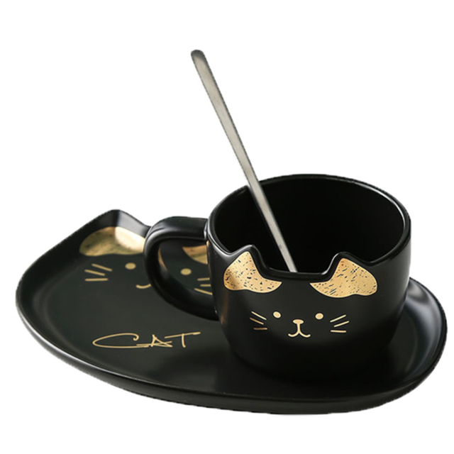 Cat Coffee Mug Set Severn (5 Colors)