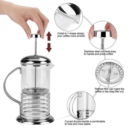 French Press Coffee Pot Sena (2 Sizes)