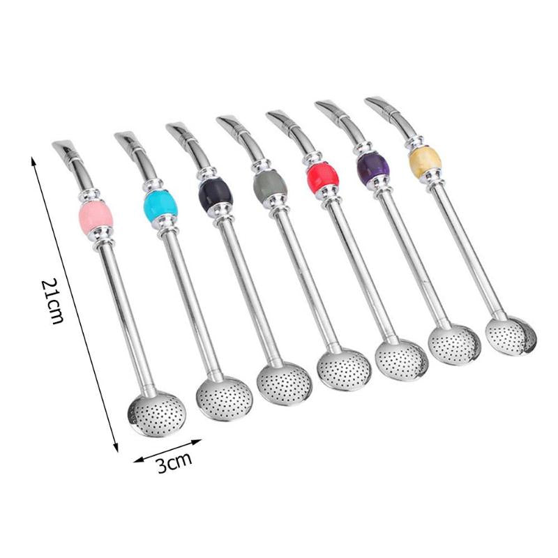 Stainless Steel Straw Reusable with Spoon Filter Cordoba