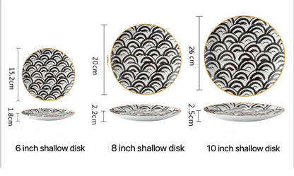 Nordic Ceramic Plate Jago (6 Designs and 3 Sizes)