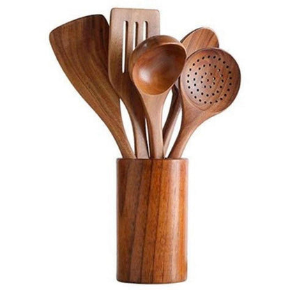 Bamboo Wooden Kitchen Utensils Goat